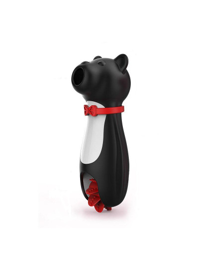 Вакуум-волновой бесконтактный стимулятор клитора Funny Bear черный ДФВ010
