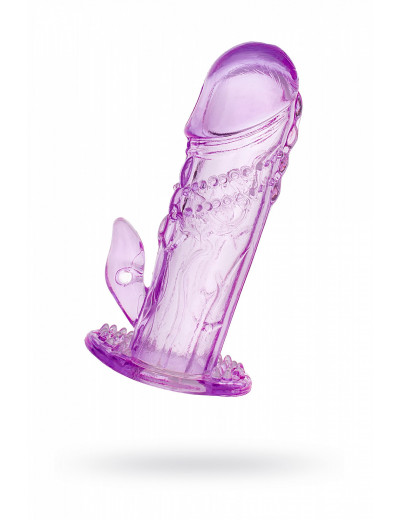 Насадка на пенис Toyfa фиолетовая 13 см 818016-4
