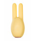 Вибратор Mr.Bunny из силикона желтый 9,2 см 691001