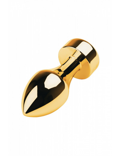 Анальная втулка с кристаллом Gold Butt Plug красная 9,5 см 717034-9