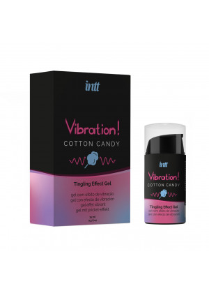 Гель Intt с эффектом вибрации Cotton Candy 15 мл VIB0008