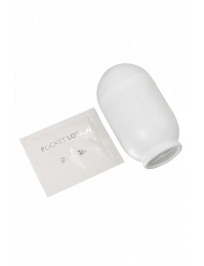 Мастурбатор нереалистичный MensMax Capsule 06 Petal белый 8 см MM-72/1