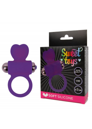 Виброкольцо Sweet toys фиолетовое D 3 см ST-40133-5
