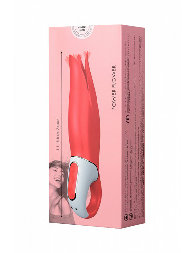 Вибратор Satisfyer Vibes Power Flower силикон красный J6488-V