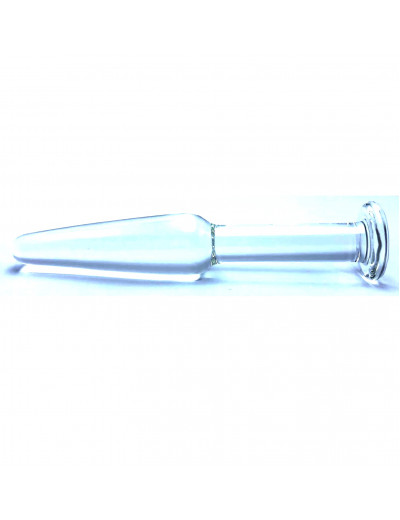 Анальная втулка стеклянная прозрачная 12 см EH2001-447