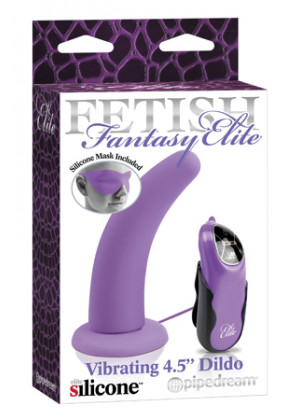 Насадка для страпона Fetish Fantasy Elite 4,5" с вибрацией фиолетовая PD4502-12