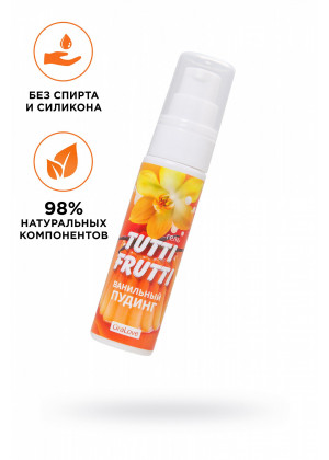 Съедобная гель-смазка Tutti-Frutti ванильный пудинг 30 гр 30022