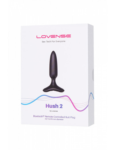 Анальная втулка Lovense Hush-2 XS черная 12,1 см LE-17