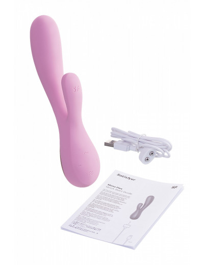 Вибромассажер Satisfyer Mono Flex с возможностью управления через приложение розовый 20 см J2018-87-3