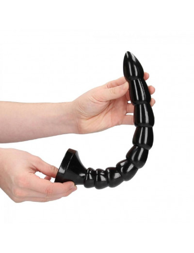 Анальная втулка змея Stacked Anal Snake черная 34,1 см OU843BLK
