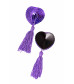 Пэстис Cora в форме сердец с кисточками однотонные фиолетовые 790015