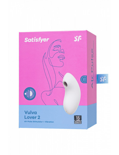 Вакуум-волновой бесконтактный стимулятор клитора Satisfyer Vulva Lover 2 белый 4018638