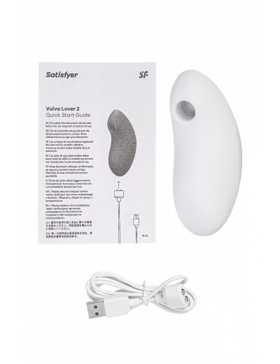 Вакуум-волновой бесконтактный стимулятор клитора Satisfyer Vulva Lover 2 белый 4018638