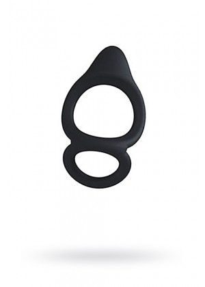 Двойное эрекционное кольцо на пенис Levett Marcus чёрное 16009