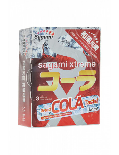 Презервативы Sagami Xtreme Cola латексные с ароматом колы 634