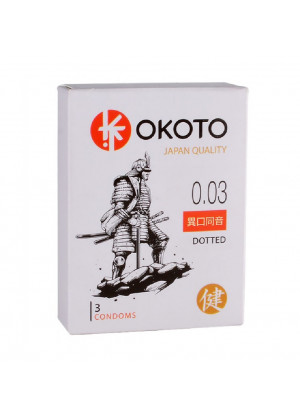 Презервативы Okoto Dotted с точками №3 1466