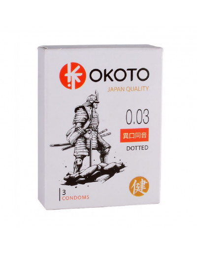 Презервативы Okoto Dotted с точками №3 1466