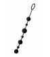 Анальная цепочка черная Toyfa A-toys с шариками силикон 35,9 см 761306