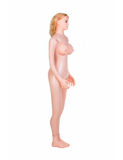 Кукла надувная с реалистичной головой, реалистичные руки и ноги. Блондинка. 2 отверстия. 117021
