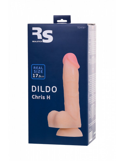 Фаллоимитатор RealStick Silicone Chris H телесный 17,5 см 9420001