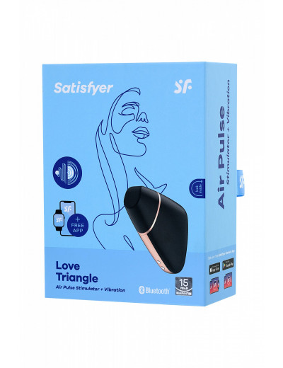 Вакуум-волновой бесконтактный стимулятор клитора Satisfyer Love Triangle черный J2018-57-1