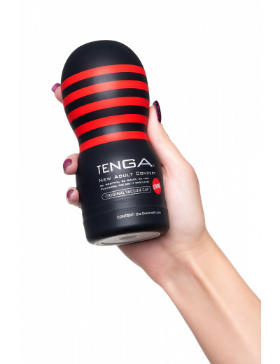 Мастурбатор Tenga Original Vaccum Cup Hard Глубокий Ротик черный TOC-201H