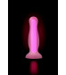 Анальная втулка светящаяся в темноте розовая 10,5 см 873013