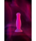 Анальная втулка светящаяся в темноте розовая 10,5 см 873013