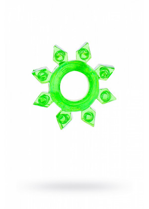 Кольцо гелевое с шишечками зеленое 818002-7