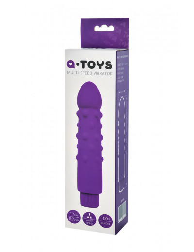 Вибратор A-toys фиолетовый 17 см 761026