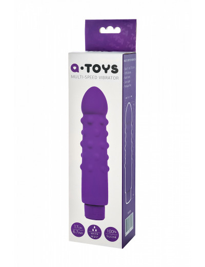 Вибратор A-toys фиолетовый 17 см 761026