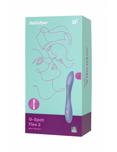 Многофункциональный стимулятор для пар Satisfyer G-Spot Flex 2 фиолетовый 19,5 см J2018-296