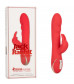 Вибромассажер кролик Heated Silicone Ultra Soft Rabb красный 21,5 см SE-0609-50-3