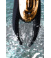 Вибромассажер Waname D-splash Wave силикон черный 9,3 см 482002