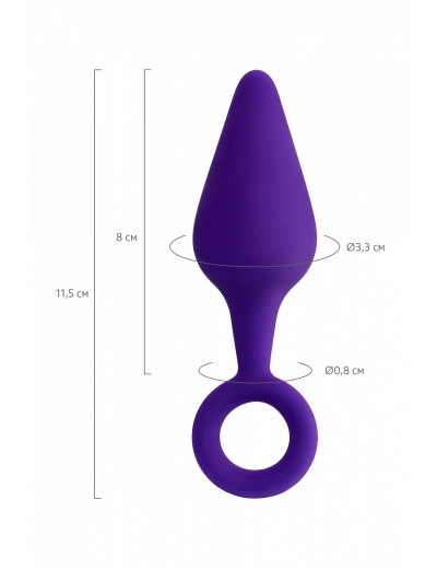 Анальная втулка фиолетовая 11,5 см 690025