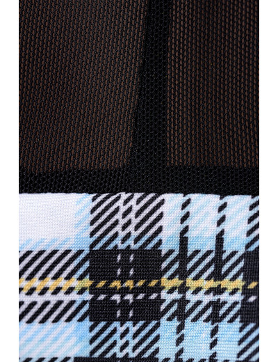 Костюм школьницы: топ, галстук, стринги черно-синий XL 841061-BLK-XL