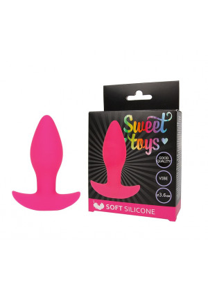 Анальная втулка Sweet Toys с вибрацией розовая 8,5 см ST-40178-16