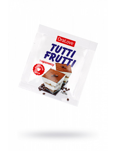 Съедобная гель-смазка Tutti-Frutti со вкусом тирамису 4г  30016t