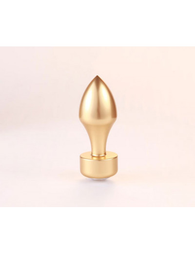 Анальная втулка с кристаллом Gold Butt Plug Diamond 7,8 см Д750012