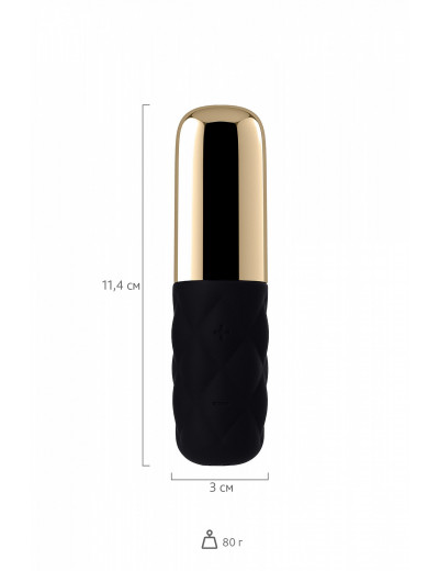 Вибромассажер Satisfyer Mini Lovely Honey черный золото 11,4 см J2018-43-2