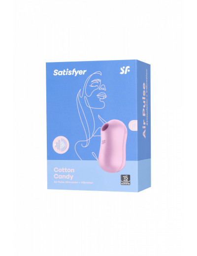 Вакуум-волновой бесконтактный стимулятор клитора Satisfyer Cotton Candy фиолетовый J2018-270-2