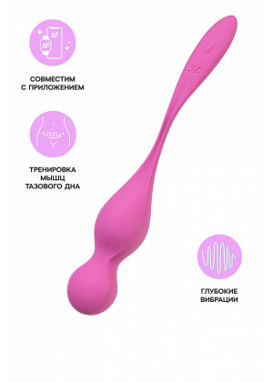 Вагинальные шарики с вибрацией Satisfyer Love Birds 1 розовый 22,2 см 4002927