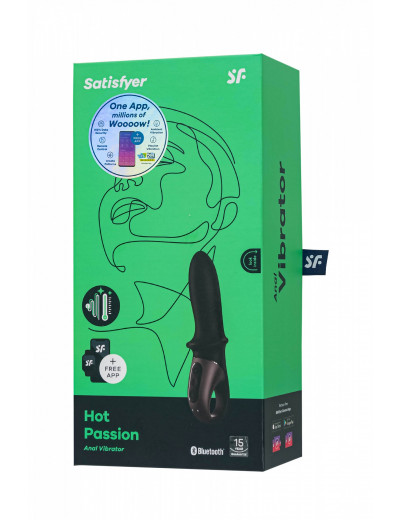 Анальный вибратор Satisfyer Hot Passion с подогревом черный 4001647