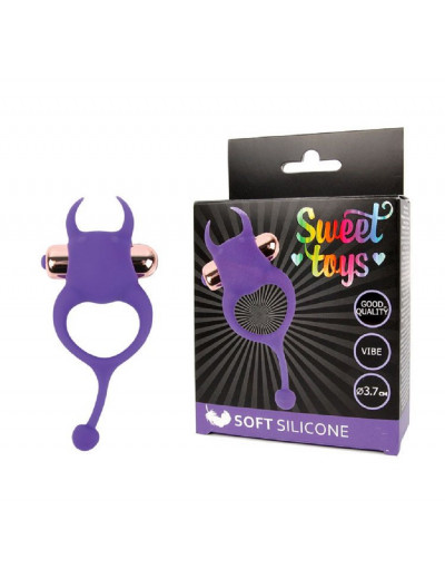 Виброкольцо Sweet toys фиолетовый D 3 см ST-40166-5