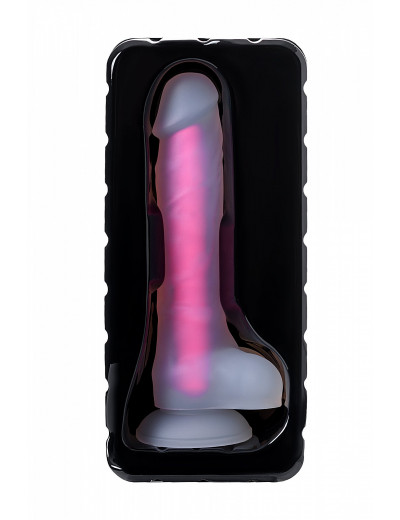Фаллоимитатор, светящийся в темноте Beyond by Toyfa розовый 14,5 см 872008