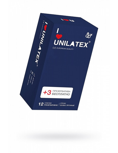 Презервативы Unilatex Extra Strong гладкие №15 шт 3022