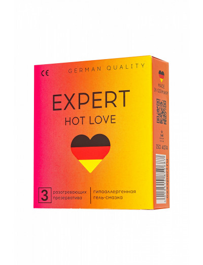 Презервативы Expert Hot Love с разогревающим эффектом №3 908/1