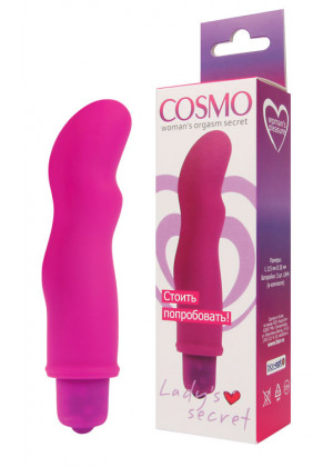 Вибромассажер Cosmo розовый 11,5 см CSM-23059