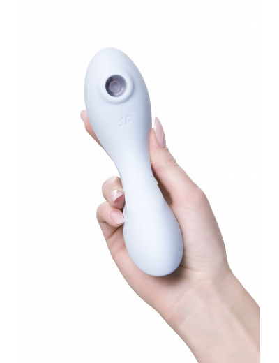 Вакуумно-волновой стимулятор Satisfyer Curvy Trinity 5+ голубой J2018-247-2