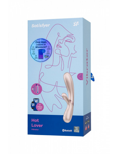 Многопрограммный вибратор Satisfyer Hot Lover Rabbit с функцией нагрева J2018-82-1